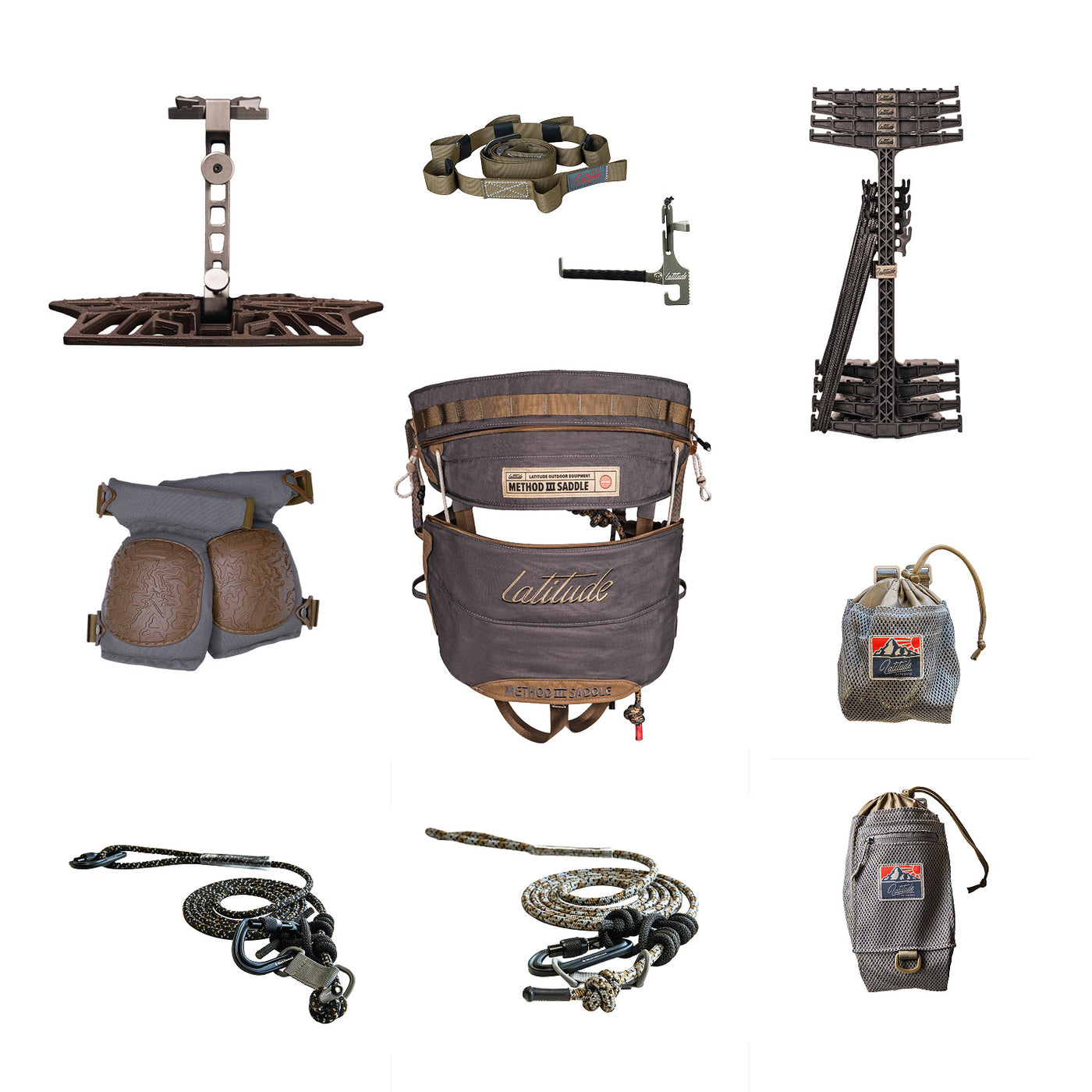 Latitude Outdoors Method 2 Selle de chasse compacte ultra-légère à deux panneaux Taille normale