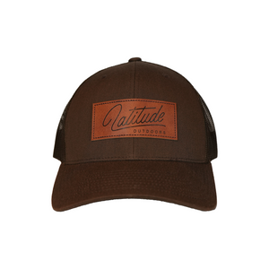 Leather Patch Snap Back Hat